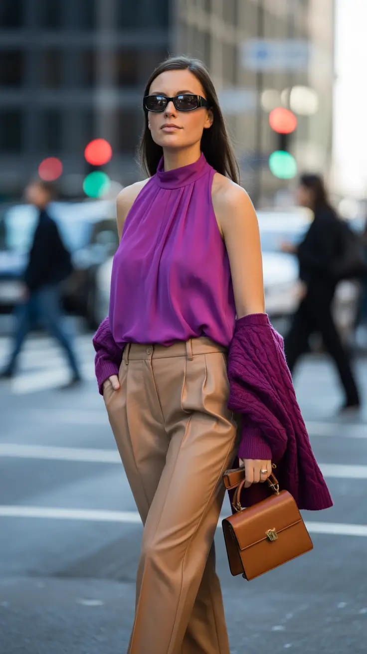 your spring capsule wardrobe 2026 Saturated Color Meets City Tailoring