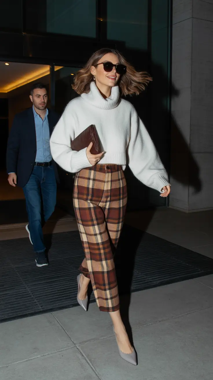 your spring capsule wardrobe 2026 Relaxed Plaids With City Energy