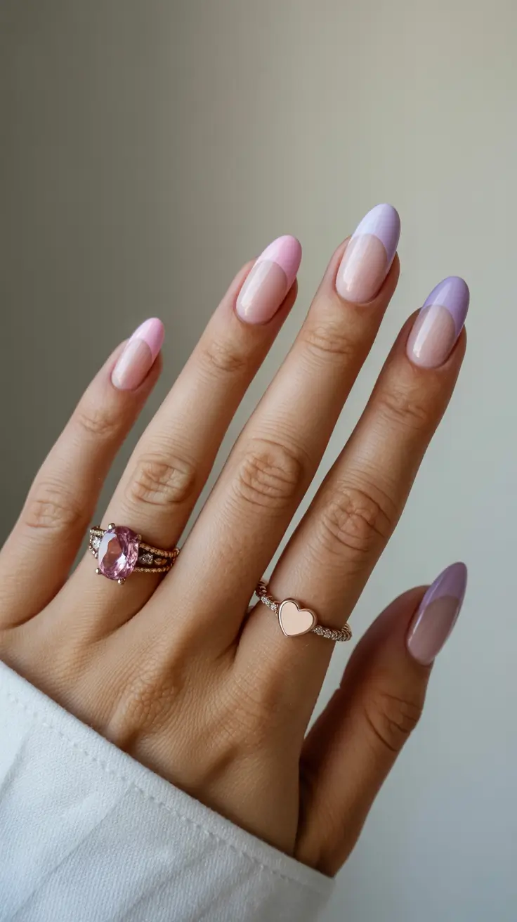 best trendy spring nails 2026 Soft Pastel French Revival