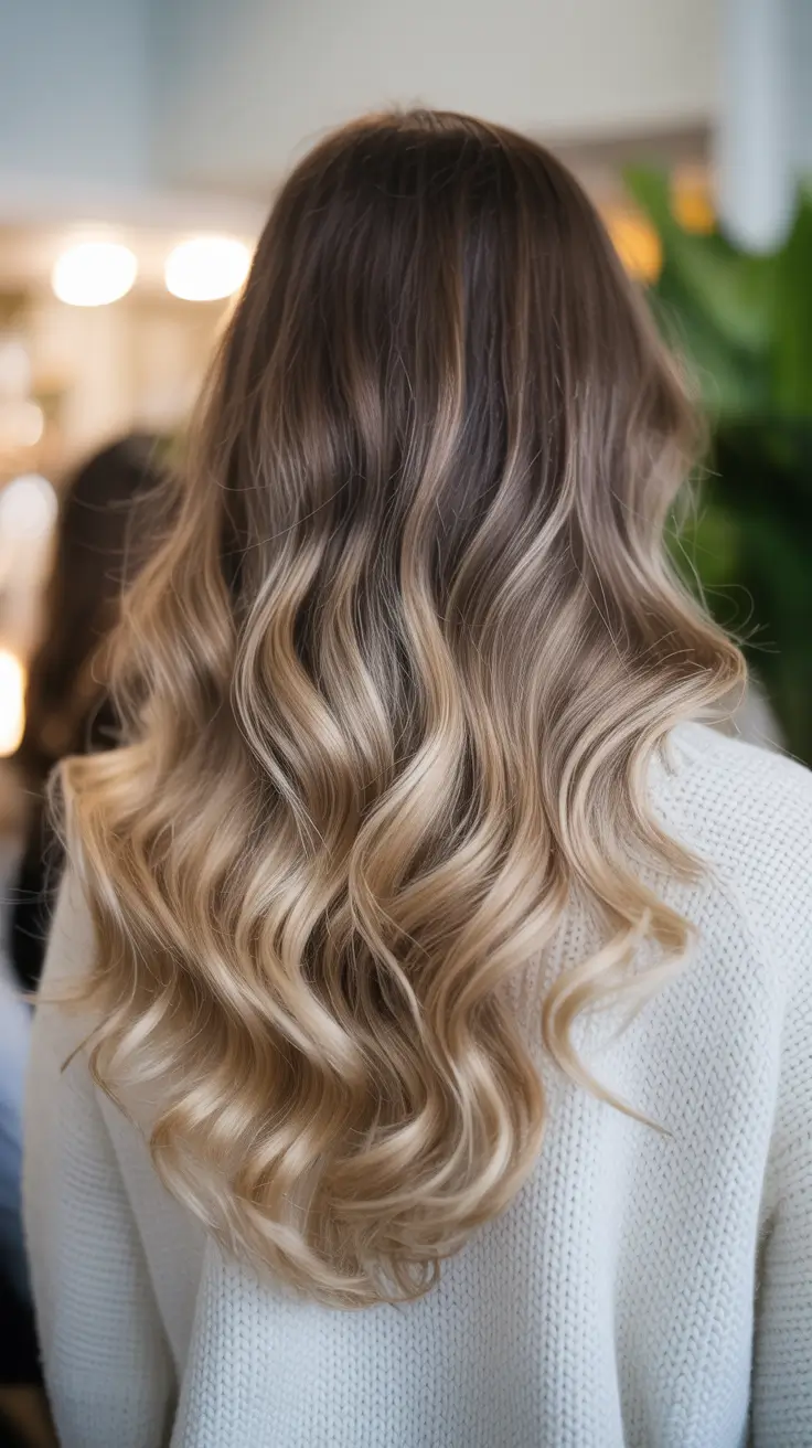 chic spring ombre hair color 2026 Cool Beige Ombre with Soft Spring Texture