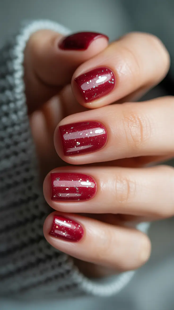 cute spring nail inspo 2026 Berry Jelly Sparkle Nails for a Fresh Seasonal Twist