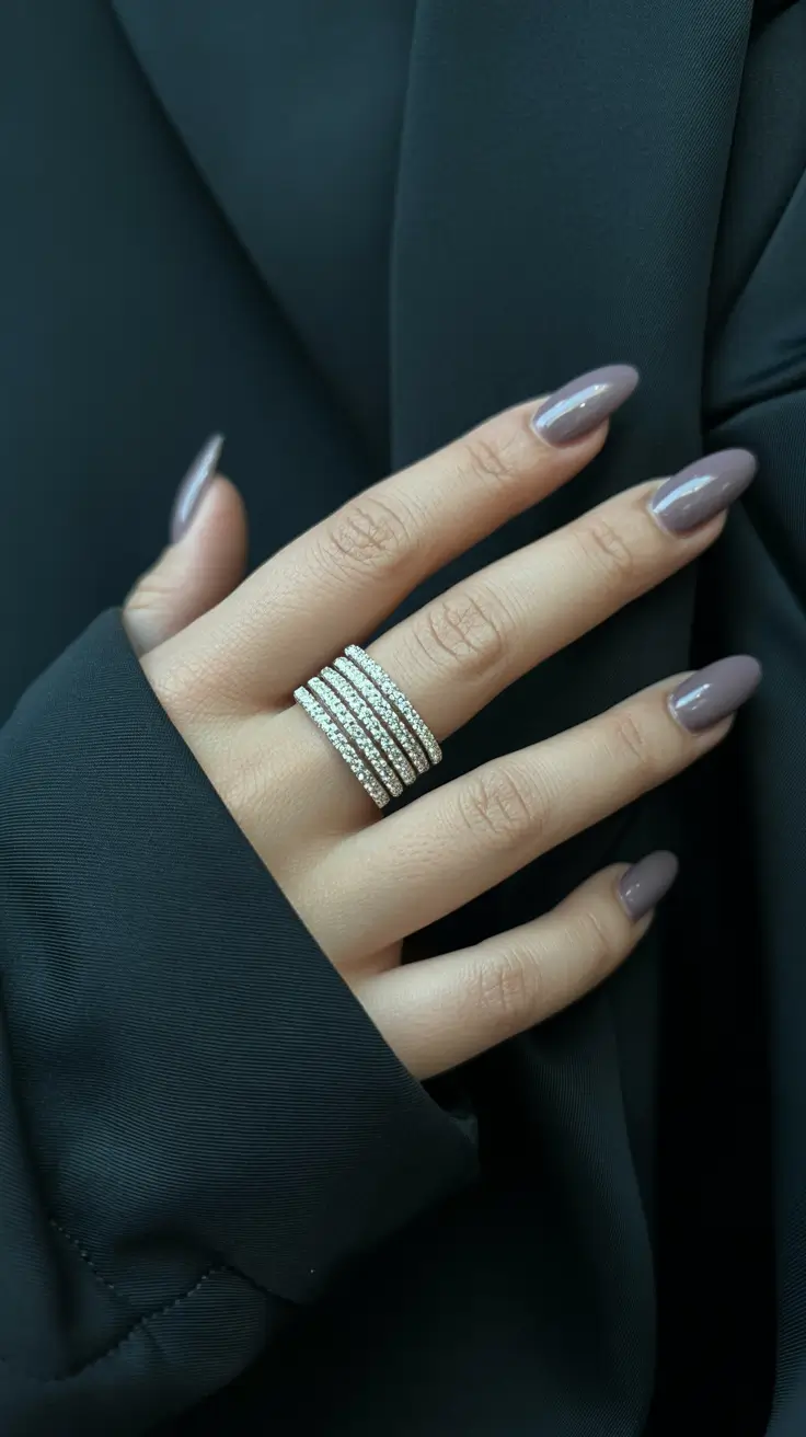 cute spring nails for pale skin 2026 Mauve Taupe Almond for Quiet Luxury Energy