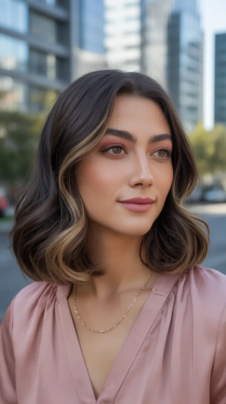 easy spring hair color ideas 2026 to look younger Soft Brunette Bob With Face-Framing Highlights