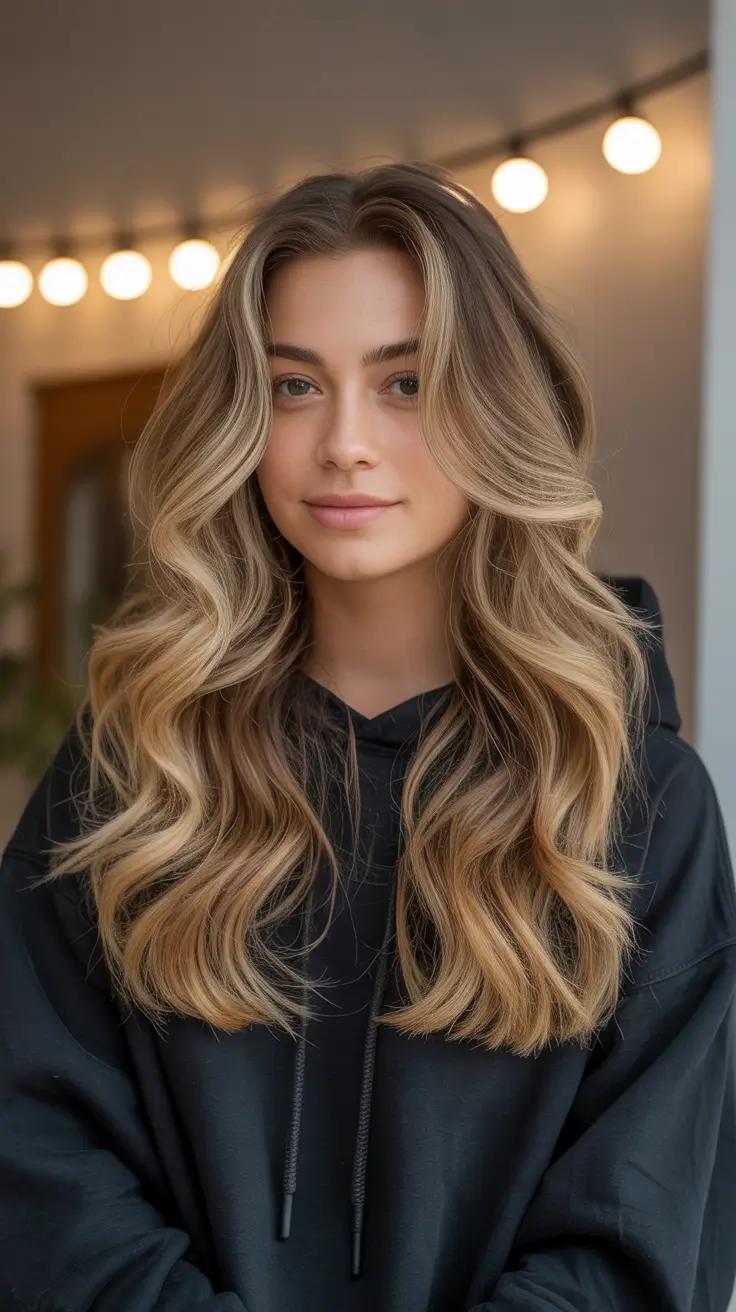 easy spring hair color ideas 2026 to look younger Natural Bronde Waves With Subtle Dimension
