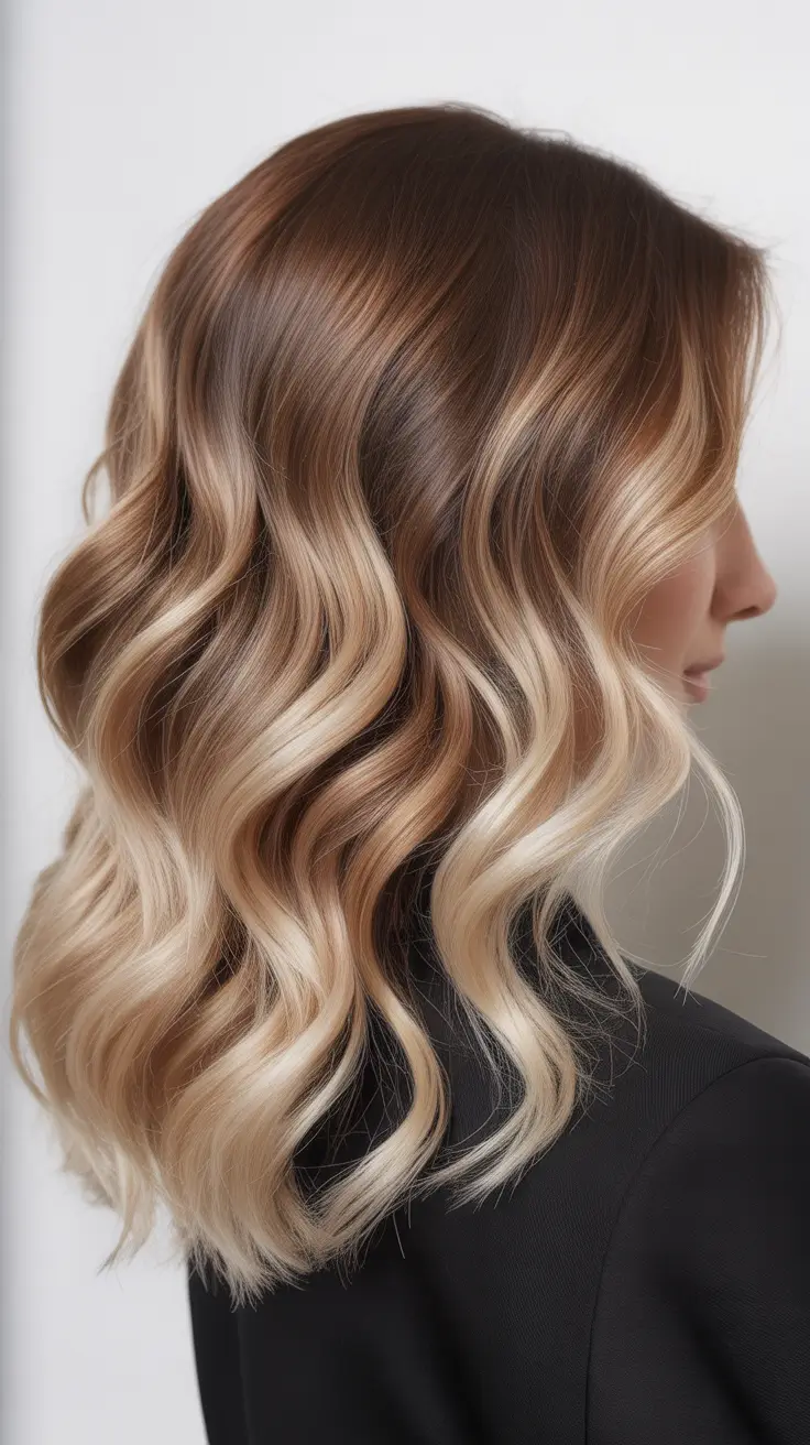 elegant spring balayage hair color 2026 Classic Blonde Melt with Soft Precision