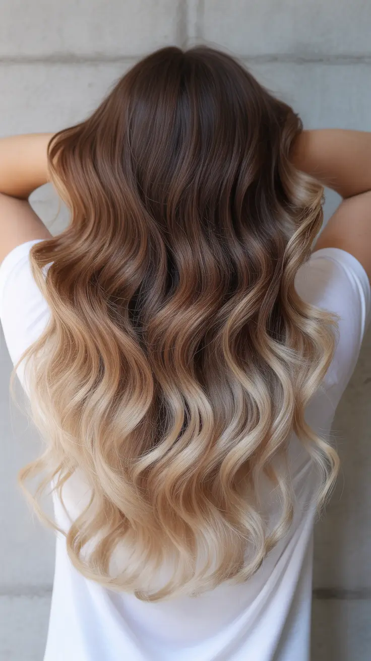 elegant spring balayage hair color 2026 Warm Melt Balayage with Sunlit Ends