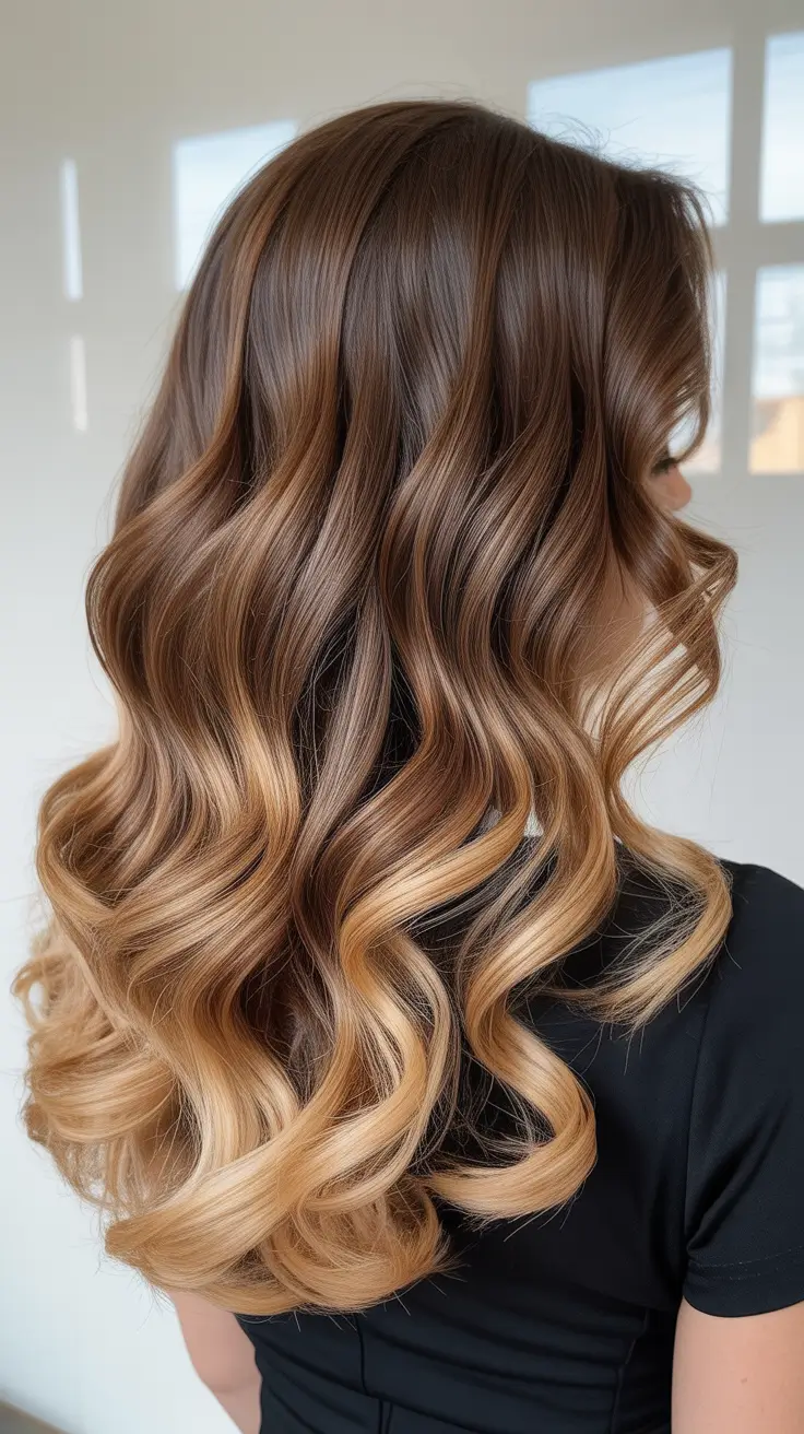 elegant spring blonde hair color designs 2026 Golden Sand Blonde With Defined Waves