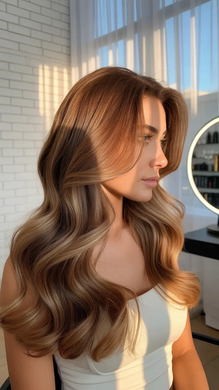 elegant spring blonde hair color designs 2026 Golden Beige Blonde With Sunlit Dimension