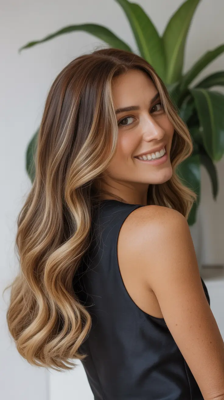 elegant spring blonde hair color designs 2026 Soft Bronde Waves With Luminous Highlights