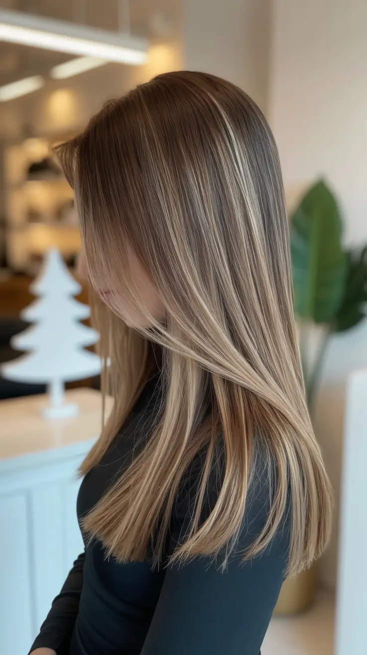 elegant spring blonde hair color designs 2026 Cool Beige Blonde With Clean Linear Finish