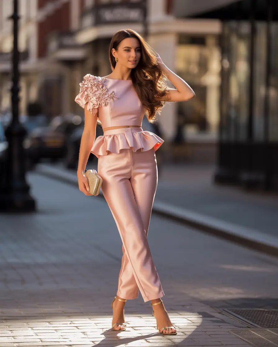 minimalist spring wedding guest outfit 2026 Tailored Softness for a Modern Wedding