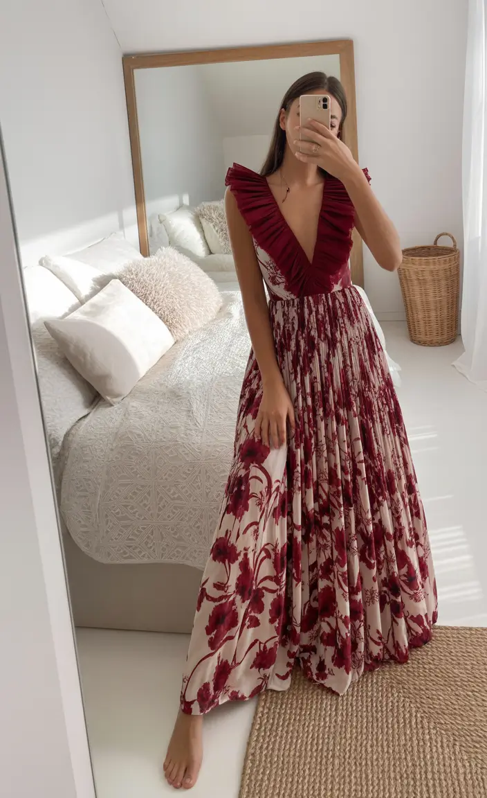 minimalist spring wedding guest outfit 2026 Soft Volume With Romantic Texture