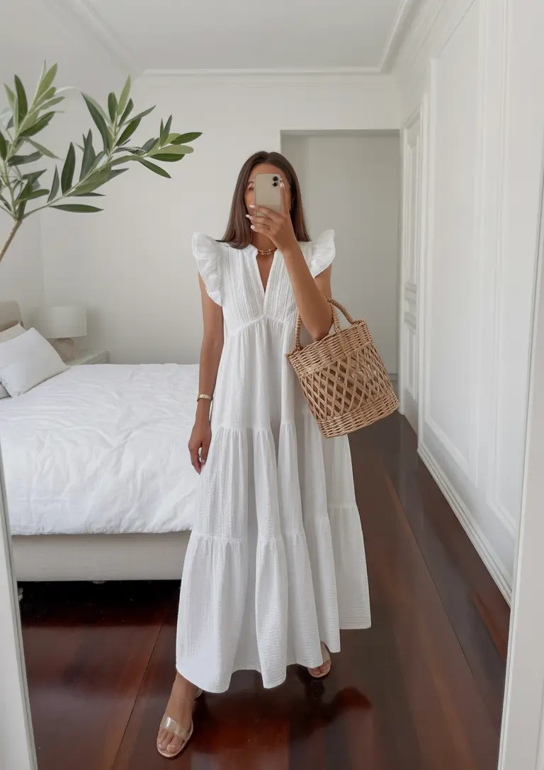 must-have spring dress outfits 2026 Soft White Volume That Feels Like a Reset