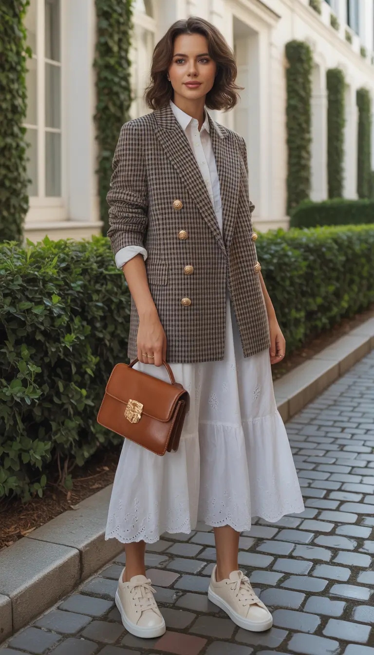 must-have spring dress outfits 2026 Tailored Classics Over Romantic Whites