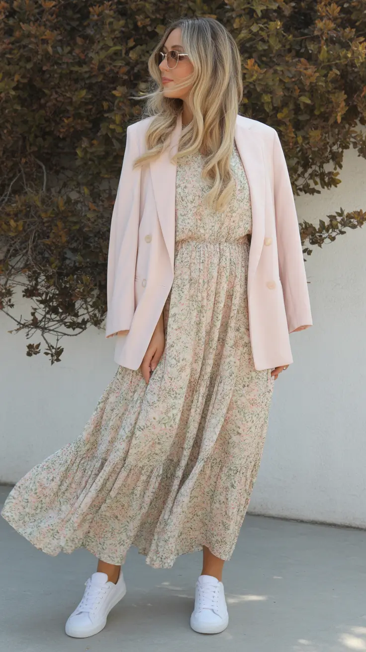 must-have spring dress outfits 2026 Soft Florals Paired With Modern Structure