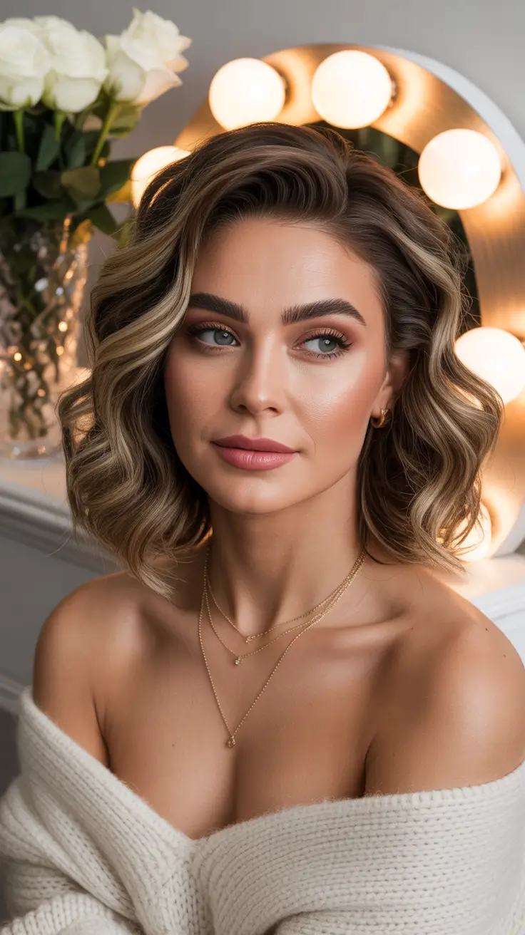 natural spring hairstyles 2026 Soft Sculpted Bob with Luminous Finish