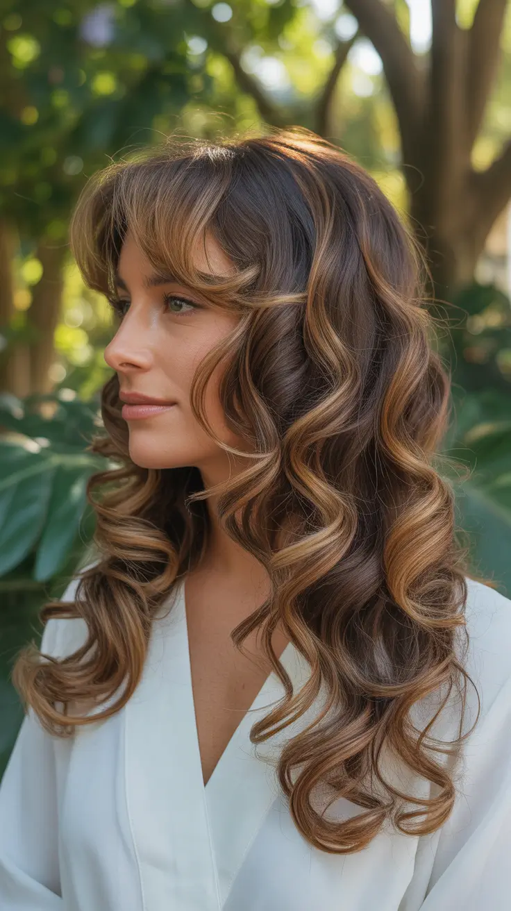 natural spring hairstyles 2026 Defined Waves with Natural Depth and Warmth