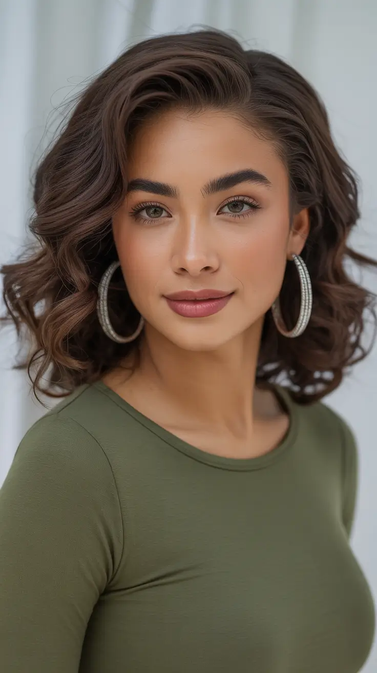 natural spring hairstyles 2026 Soft Shoulder-Length Curls with Natural Shape