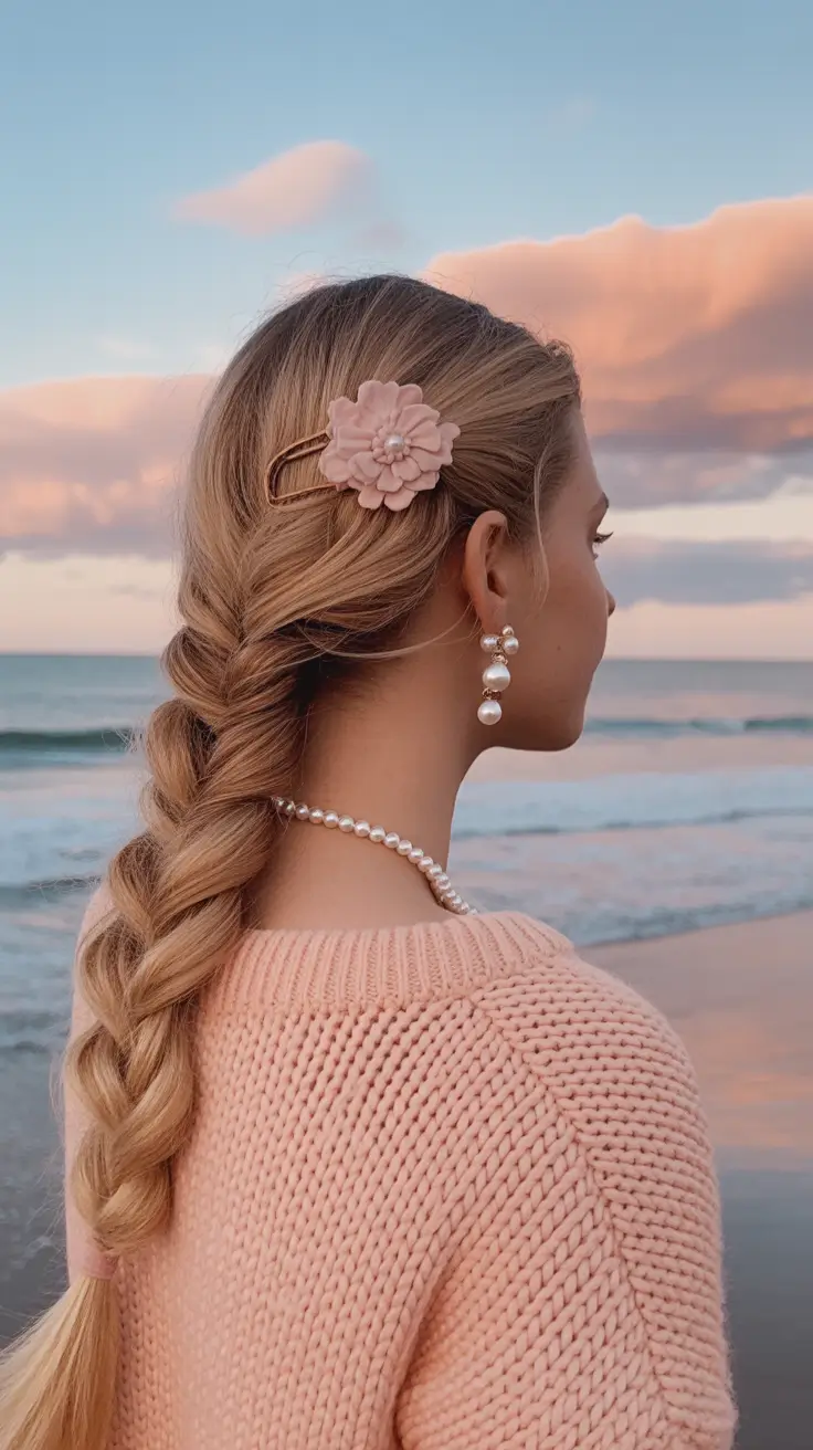 natural spring hairstyles 2026 Classic Braid with Coastal Softness