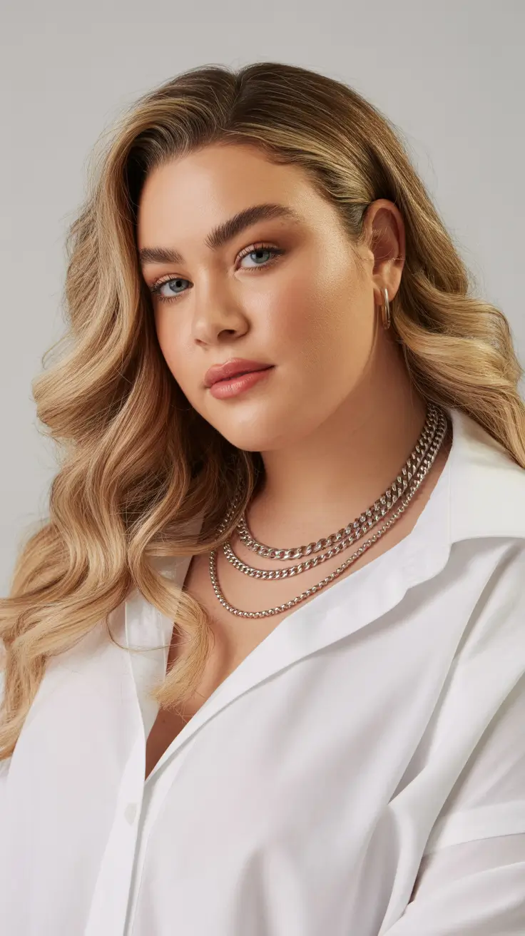 Playful Spring Haircuts for Plus Size Women 2026 Long Waves