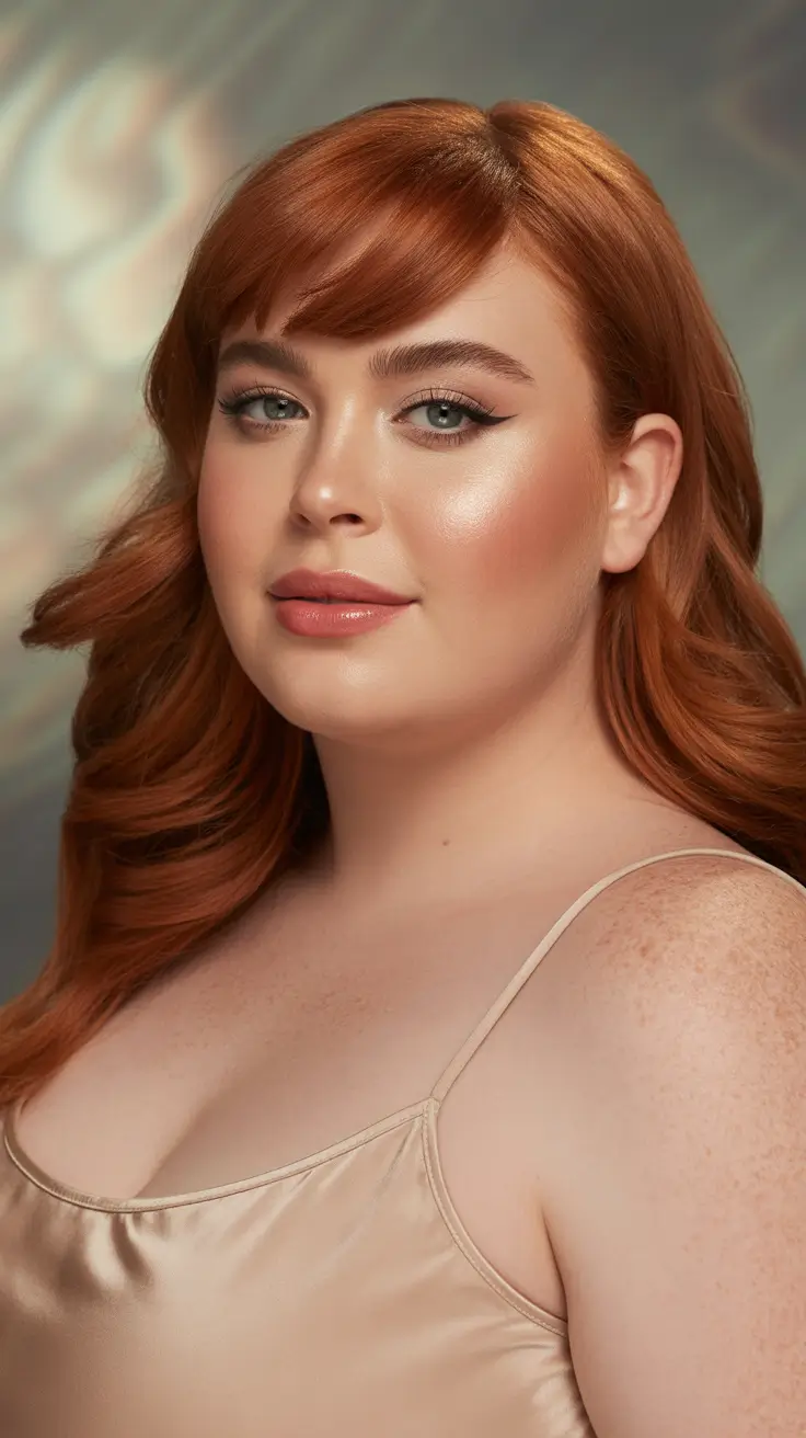 Playful Spring Haircuts for Plus Size Women 2026 Copper Waves