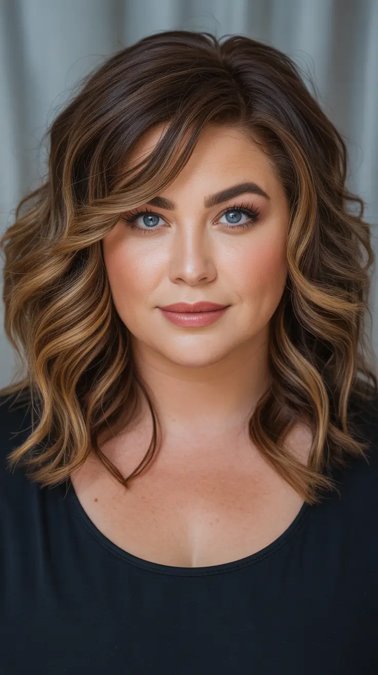 Playful Spring Haircuts for Plus Size Women 2026 Shoulder Length Waves