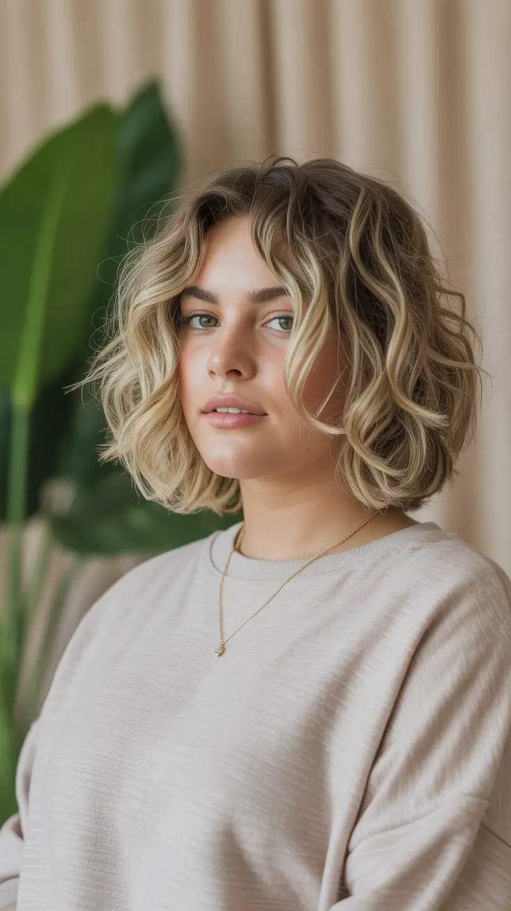 Playful Spring Haircuts for Plus Size Women 2026 Airy Curly Bob