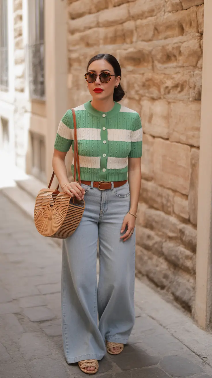 popular comfy spring outfits 2026 Retro Knits With a Modern Ease