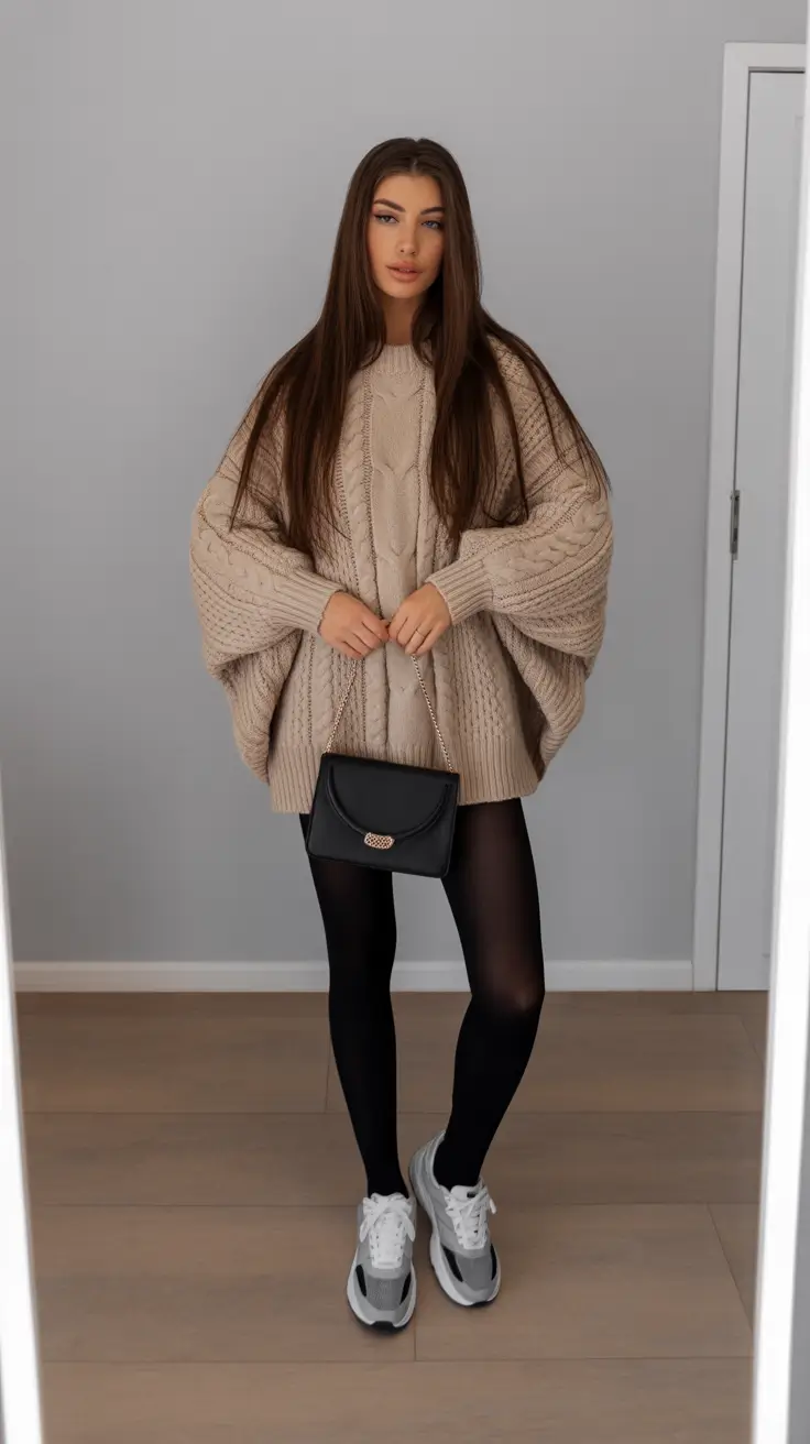 popular comfy spring outfits 2026 Oversized Knitwear Done the Spring Way