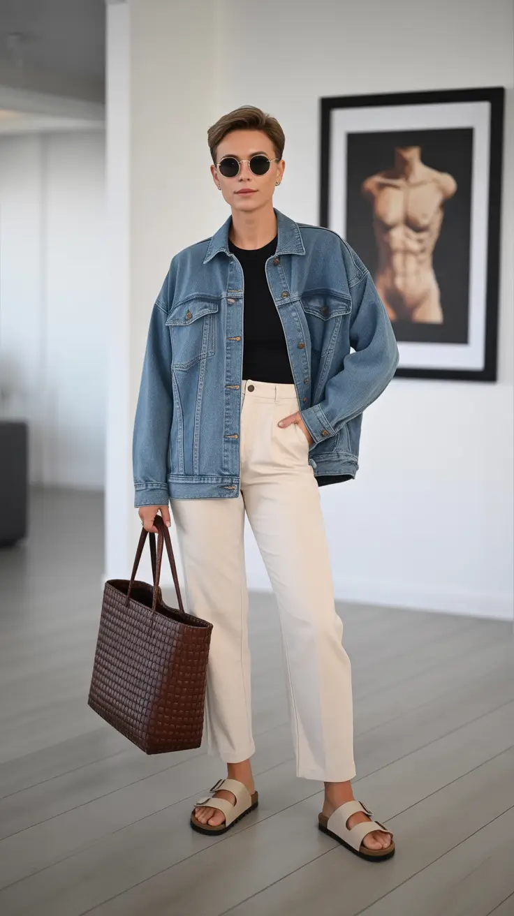 popular comfy spring outfits 2026 Denim That Feels Calm Not Trendy