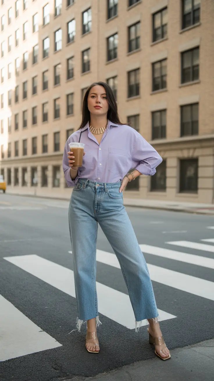 popular comfy spring outfits 2026 Denim and Pastels for Everyday Confidence