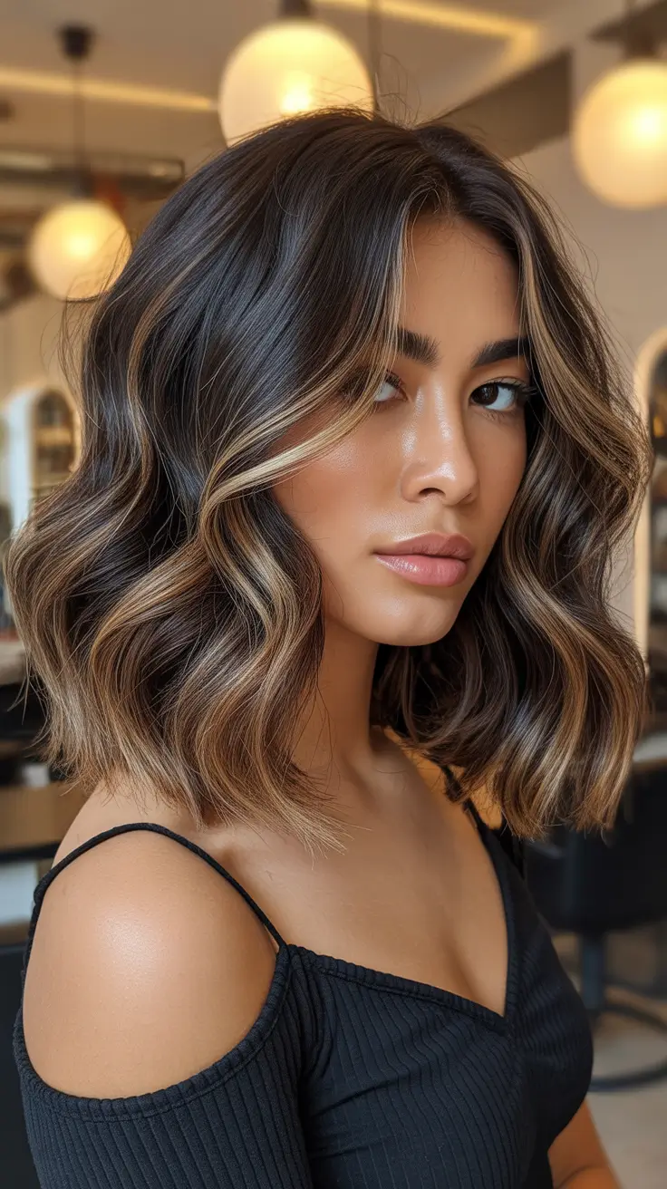 spring hair color trends 2026 Bronde Bob With Face-Framing Highlights