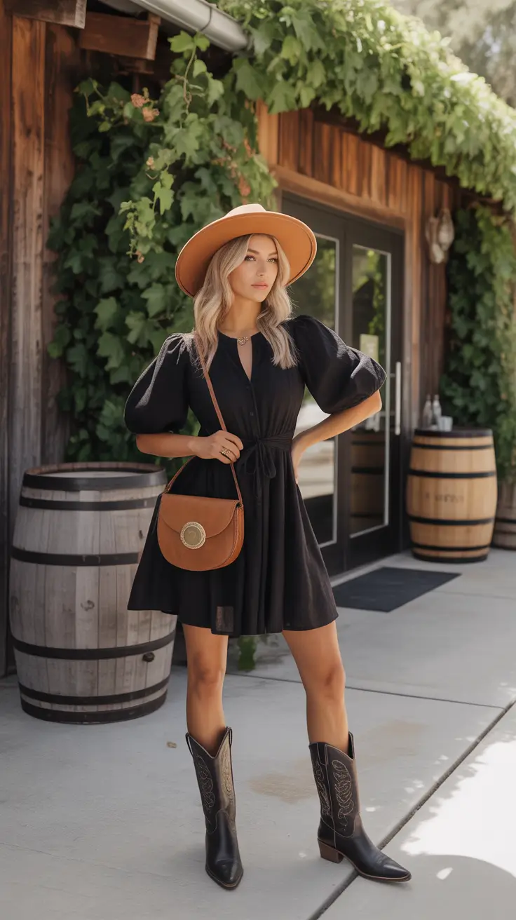 stylish winery outfit spring 2026 Modern Western Look