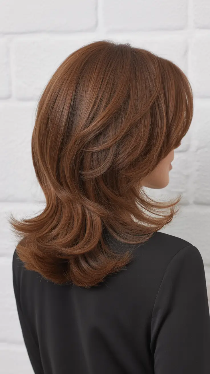 Trendy spring haircuts 2026 Soft Layered Volume With a Polished Swing