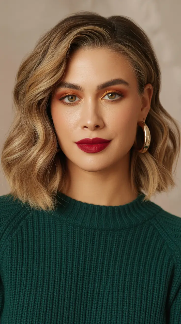 Trendy spring haircuts 2026 Soft Wavy Bob With Natural Dimension
