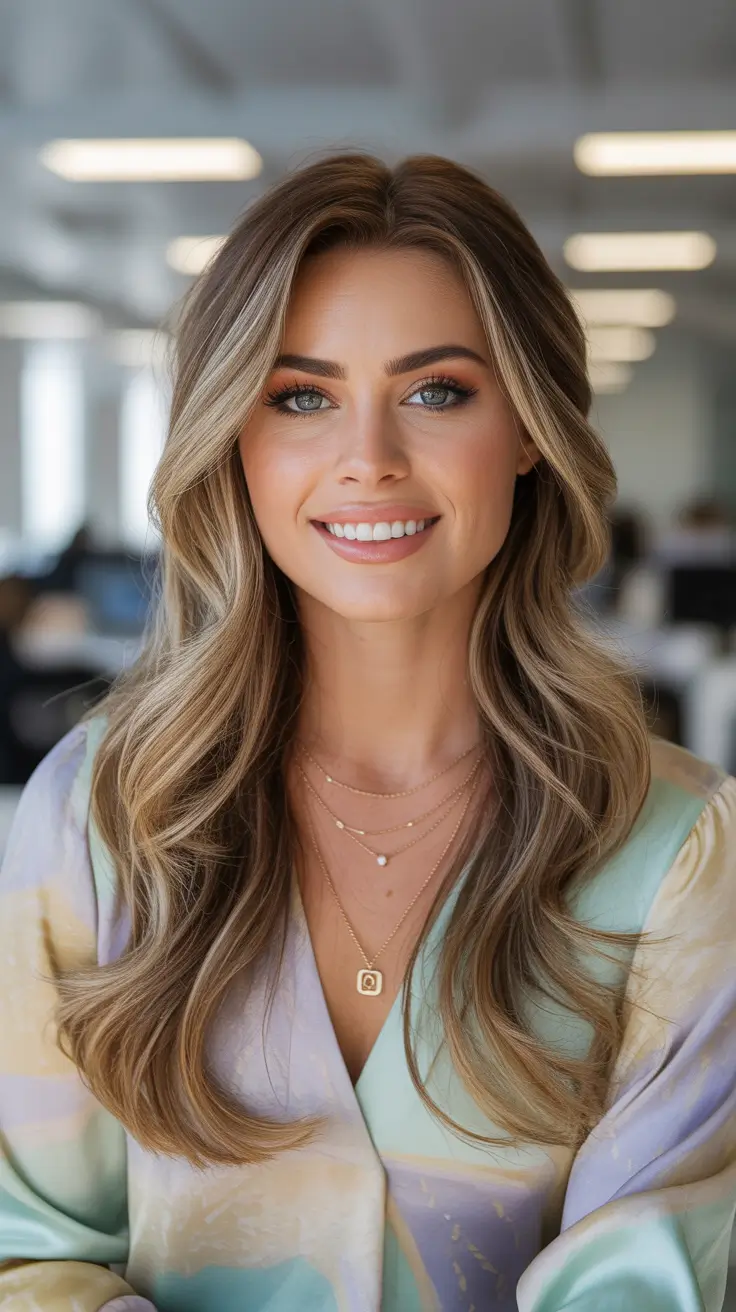 warm spring caramel hair color 2026 Bright Caramel Lengths with Fresh Spring Lift