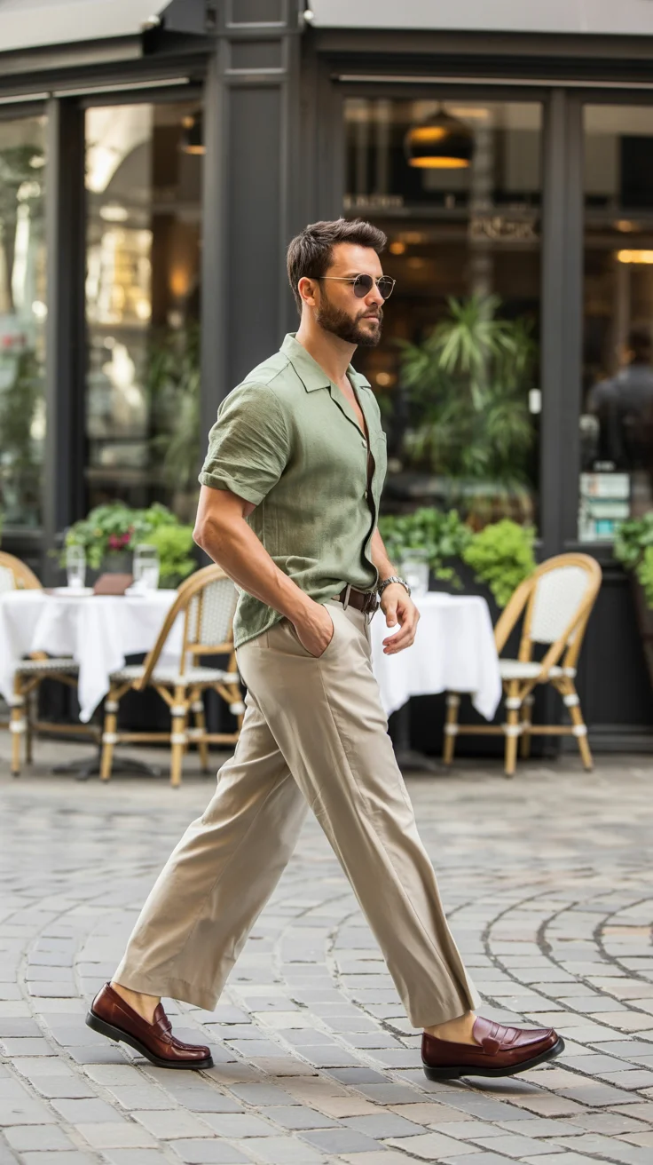 casual summer outfits men 2026 Refined Summer Neutrals That Quietly Elevate Everyday Style