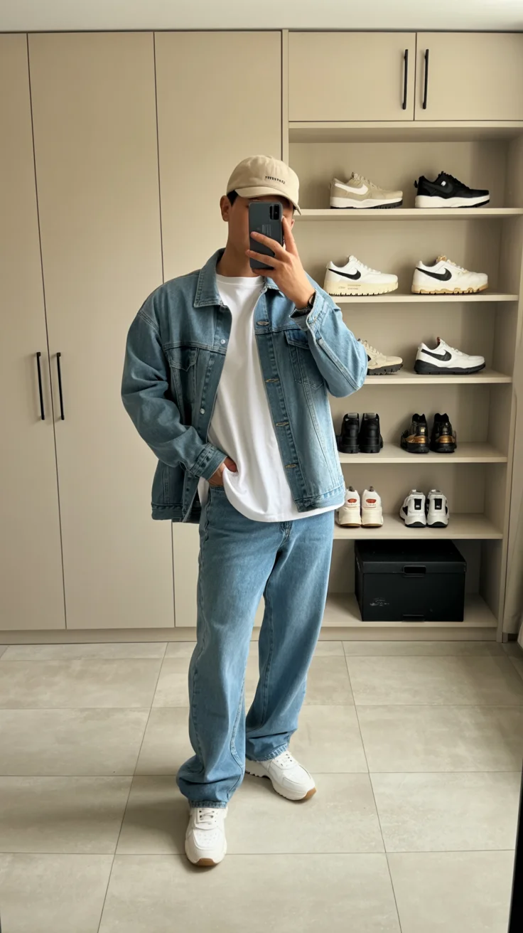 casual summer outfits men 2026 Denim-on-Denim Comfort That Feels Surprisingly Right in Summer