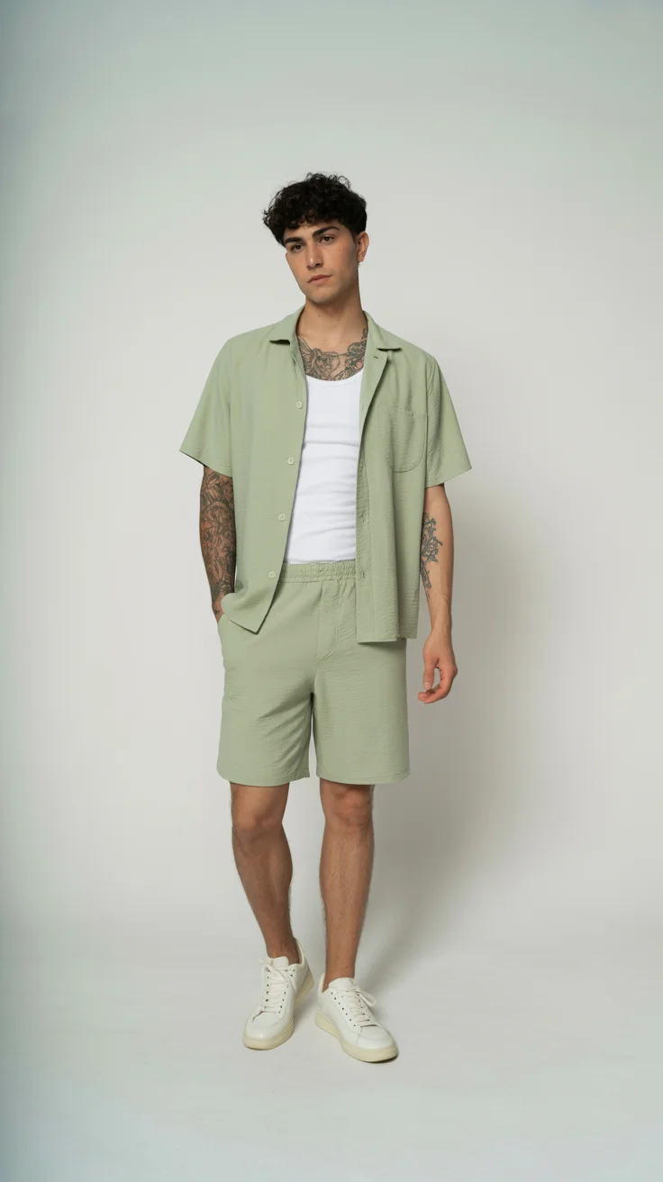 casual summer outfits men 2026 Monochrome Sets That Feel Light, Clean, and Completely Effortless
