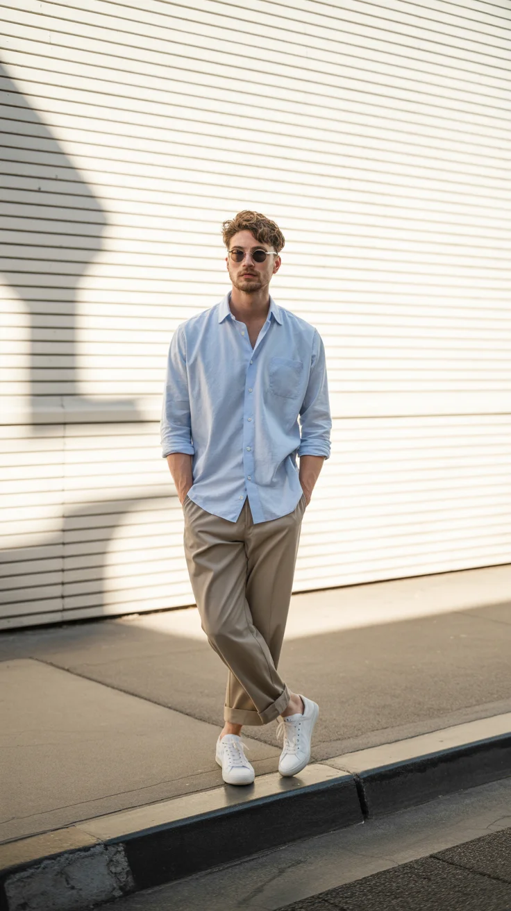 casual summer outfits men 2026 Clean Lines and Light Colors That Feel Like a Reset