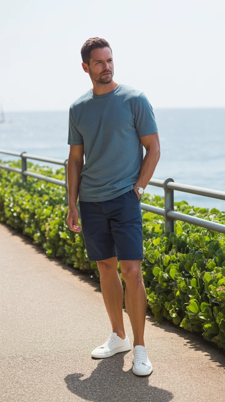 casual summer outfits men 2026 Sporty Minimalism That Works From Morning Walks to Late Lunch