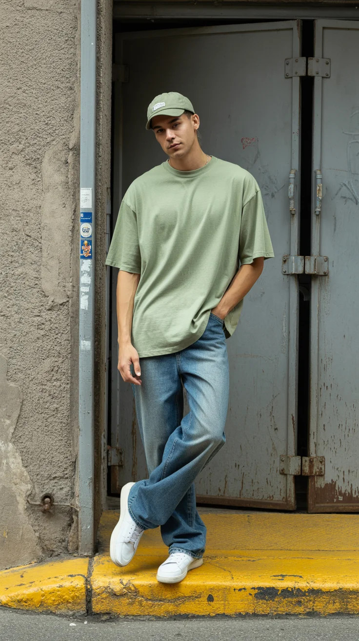 casual summer outfits men 2026 Oversized Comfort with a Streetwear Edge That Feels Current