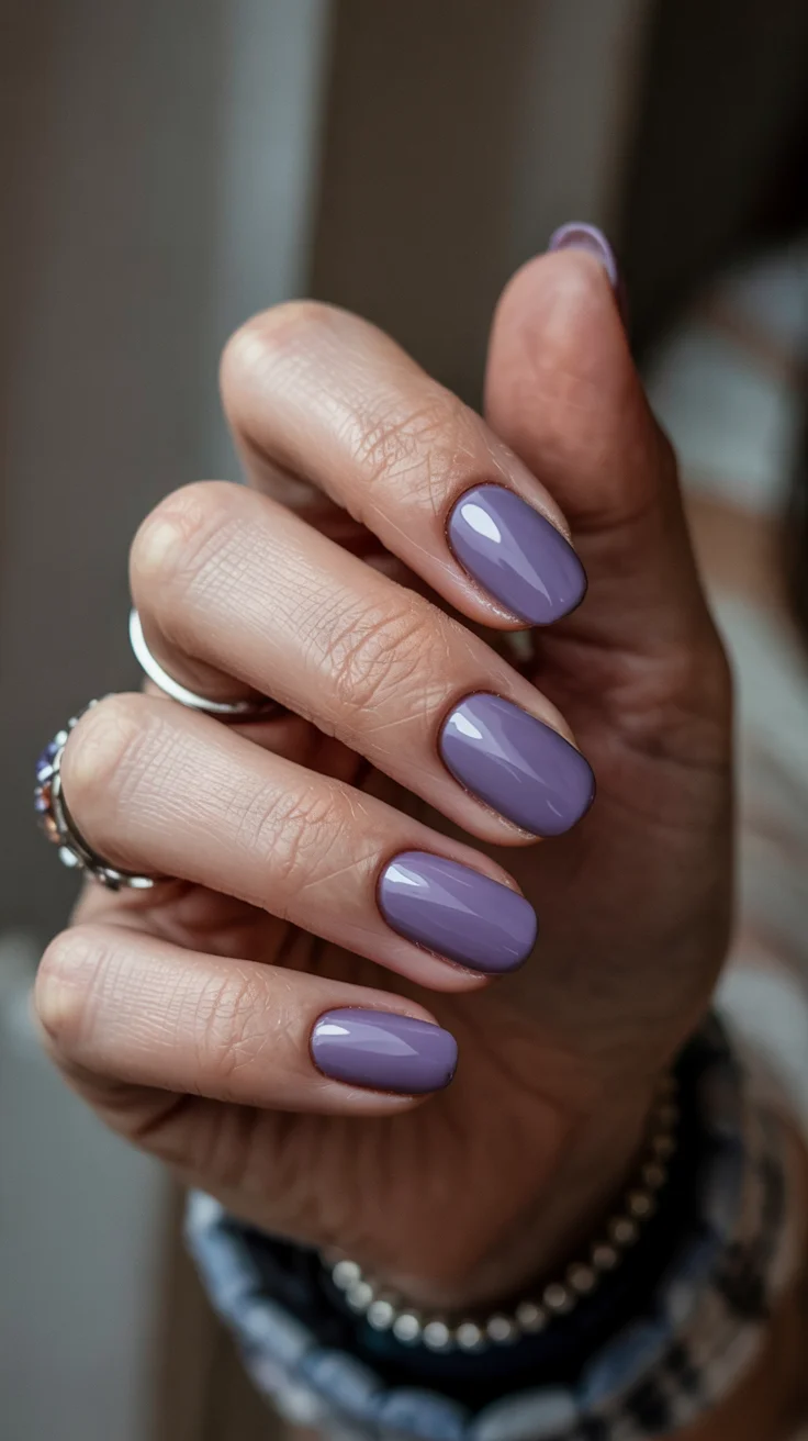 cute short spring nails 2026 Soft Lavender Minimal Nails