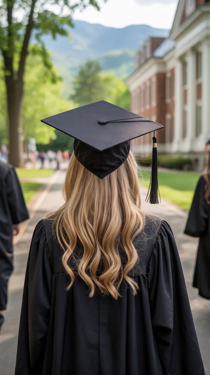 graduation hairstyles ideas 2026 Classic Graduation Waves That Never Go Out of Style