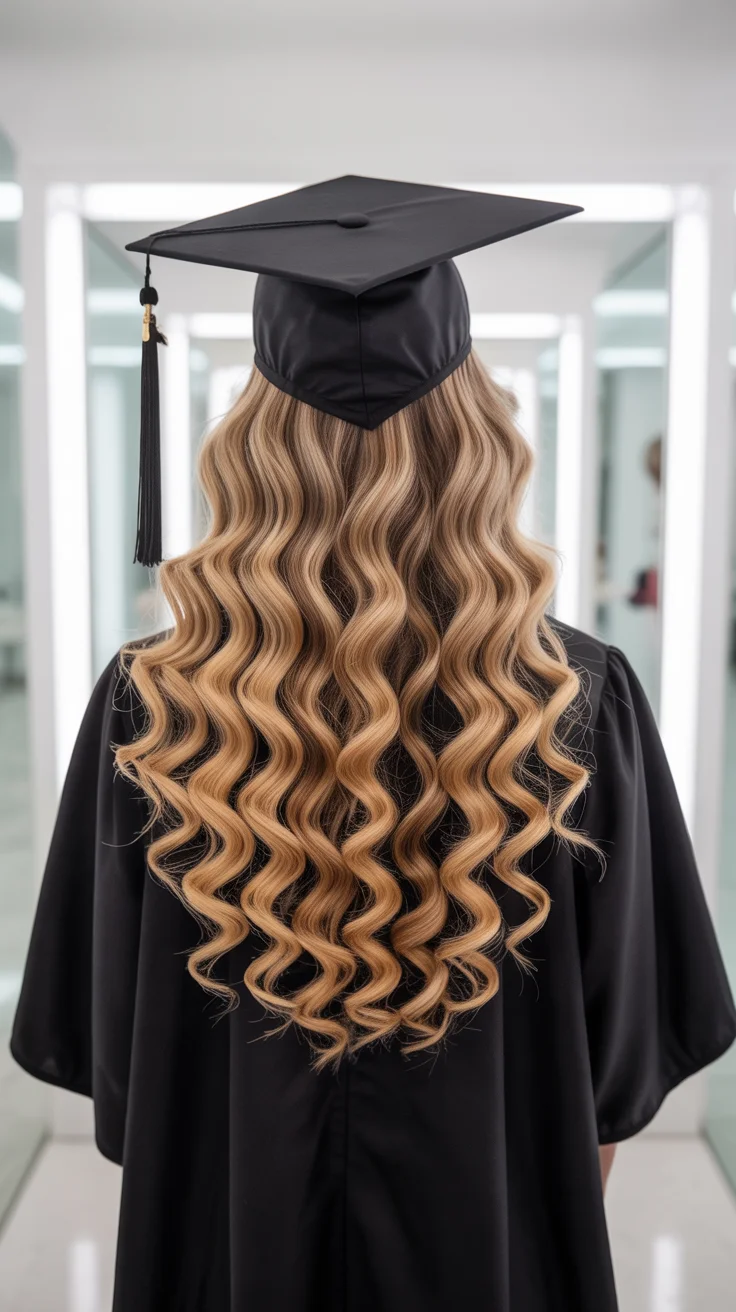 graduation hairstyles ideas 2026 Defined Graduation Curls for Maximum Volume and Texture