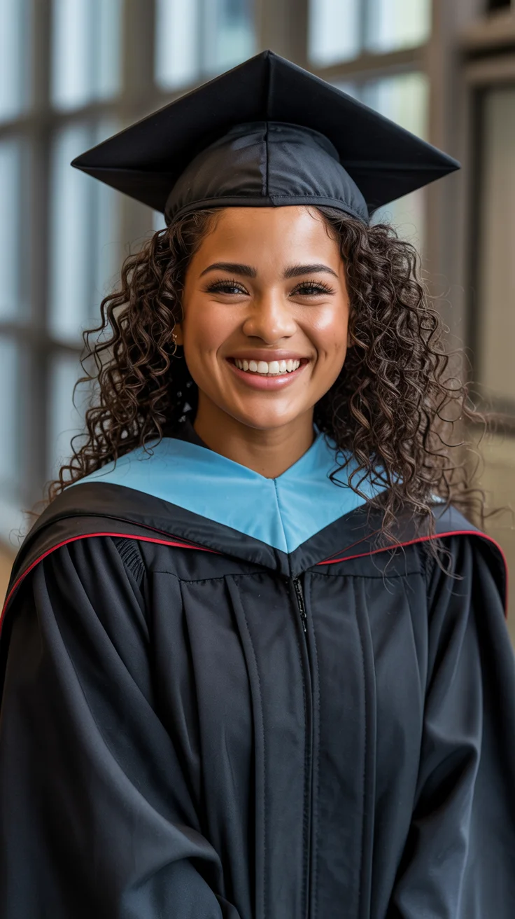 graduation hairstyles ideas 2026 Natural Curly Graduation Hair That Owns the Moment