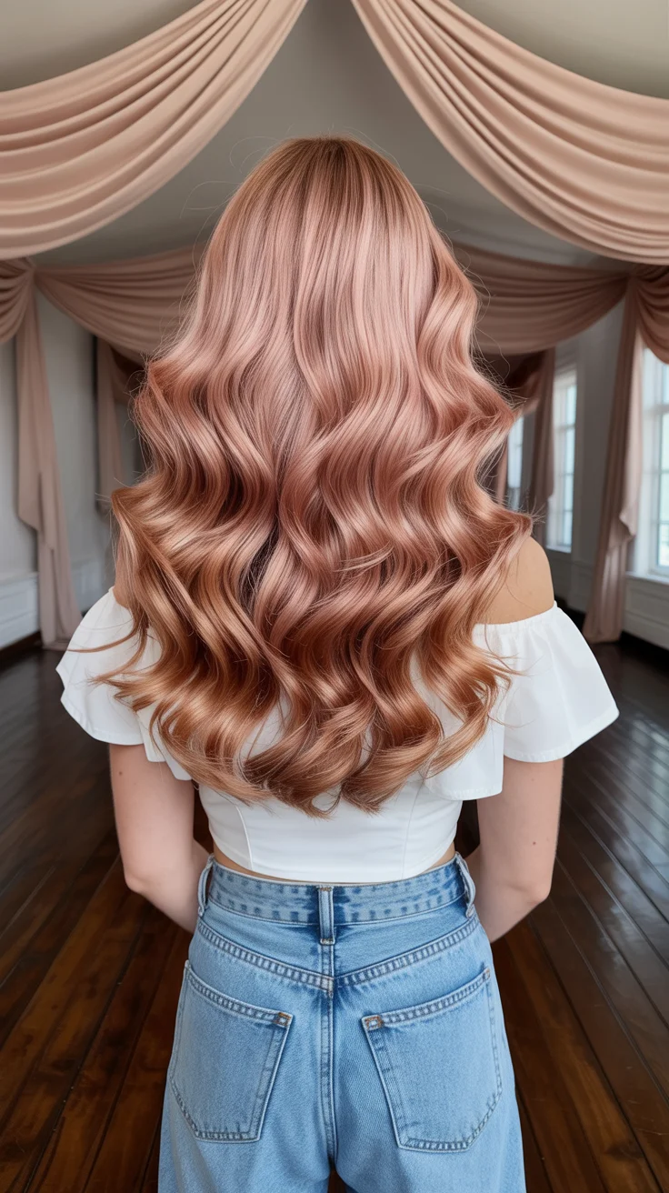 hair color for blondes summer 2026 Peach Rose Blonde with Soft Romantic Length