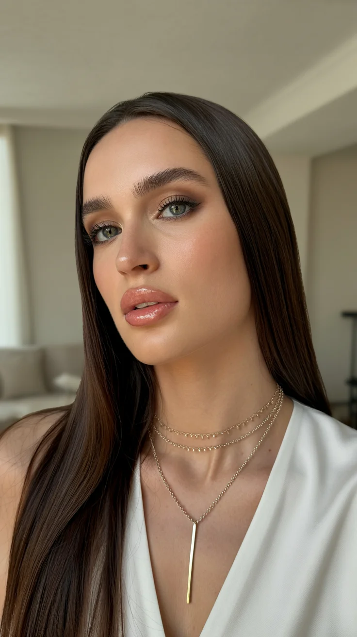 hair color ideas for brunettes summer 2026 Espresso Silk Lengths with Ultra-Smooth Finish