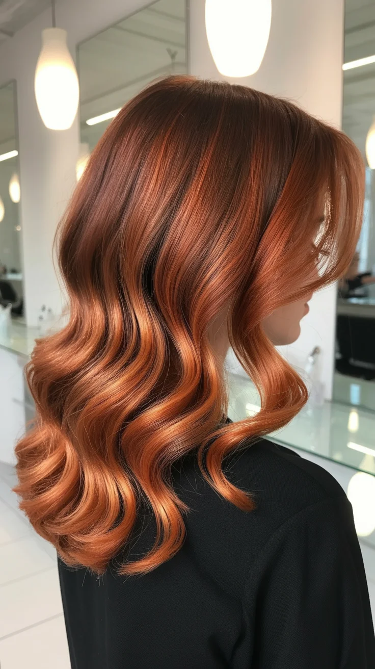 May Hair Color Ideas 2026 Burnished Copper Waves That Catch the Light