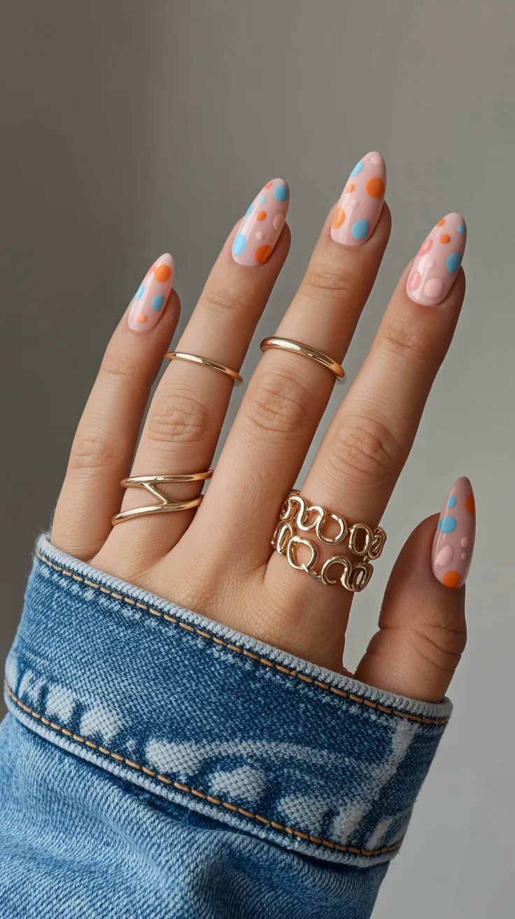 May Nails Ideas 2026 Playful Polka Dot Pastels That Feel Like Pure May Energy